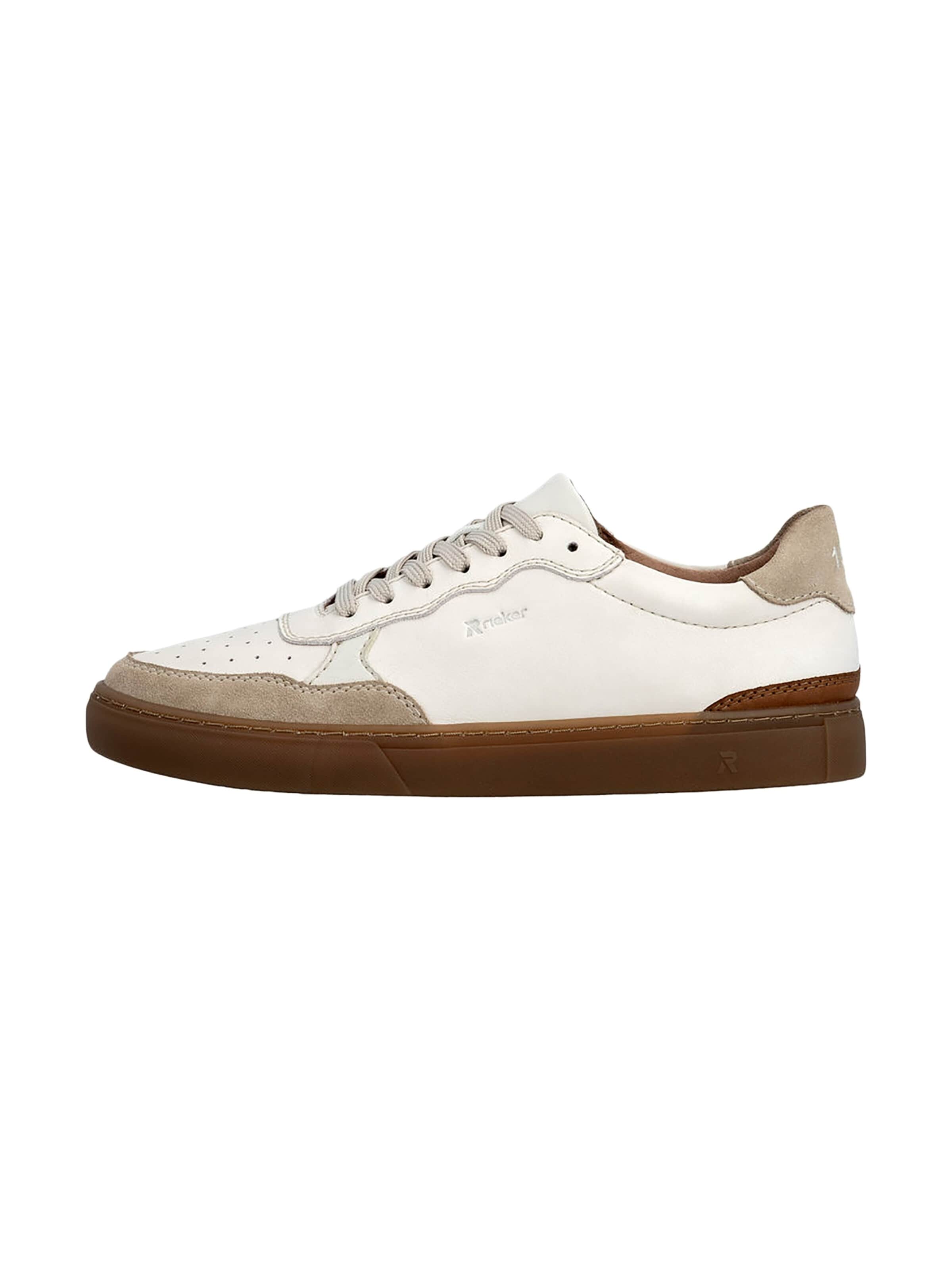 Chaussure de sport à lacets Rieker en blanc : devant