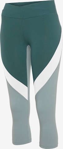 LASCANA ACTIVE - Skinny Calças de desporto em verde