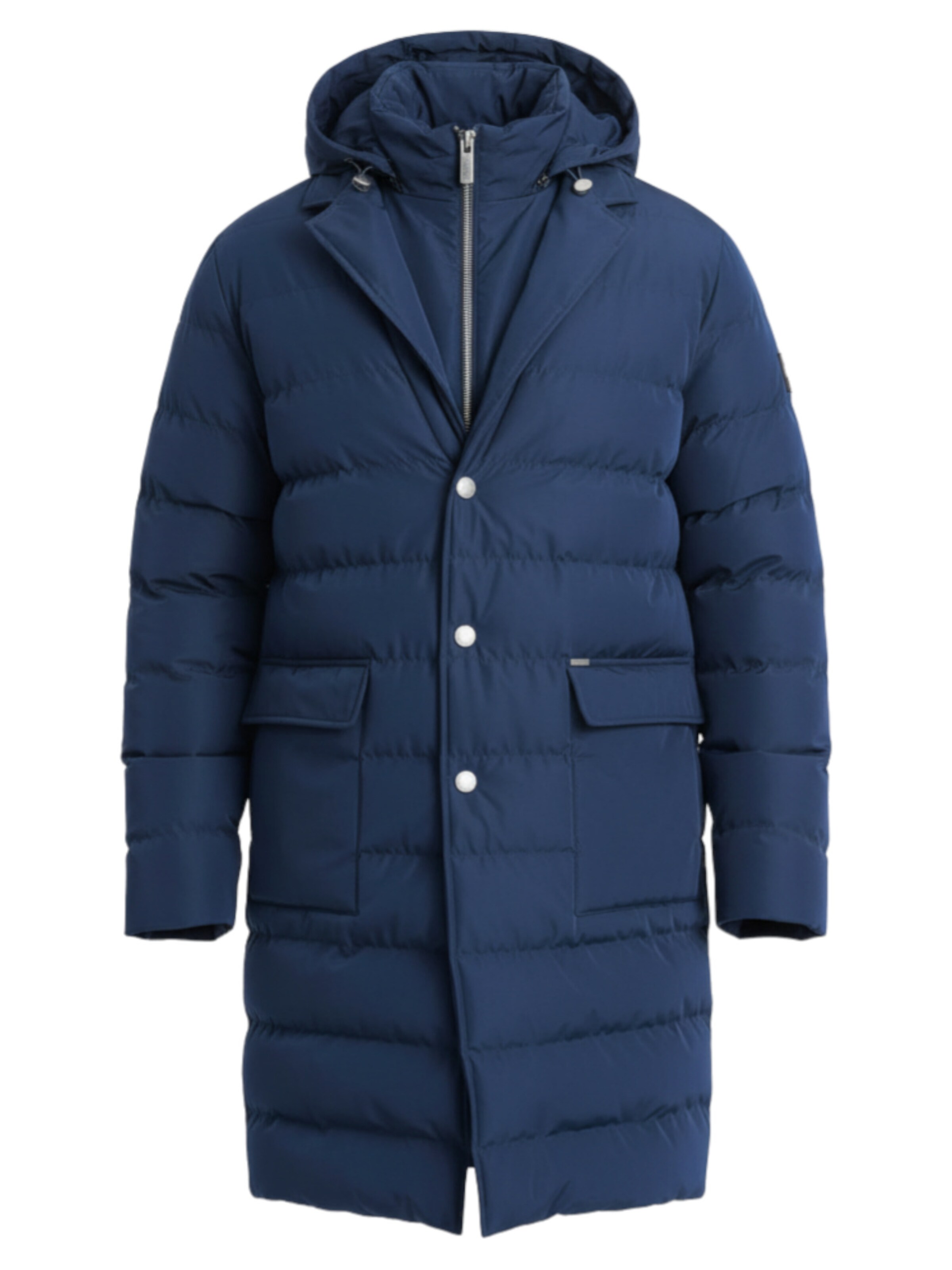 Ombre Winterjacke in Blau: Vorderseite