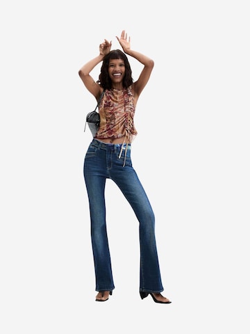 Desigual Wide leg Jeans 'DENIM_HIPBEL 26WWDD21' in Blauw