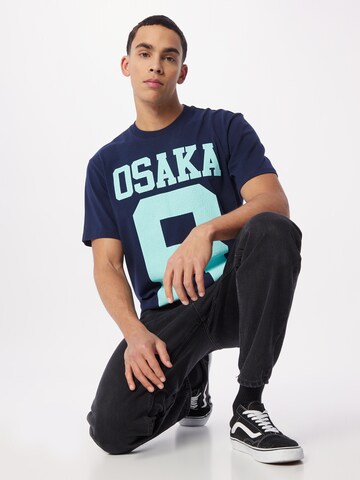 Superdry Majica 'Osaka' | modra barva