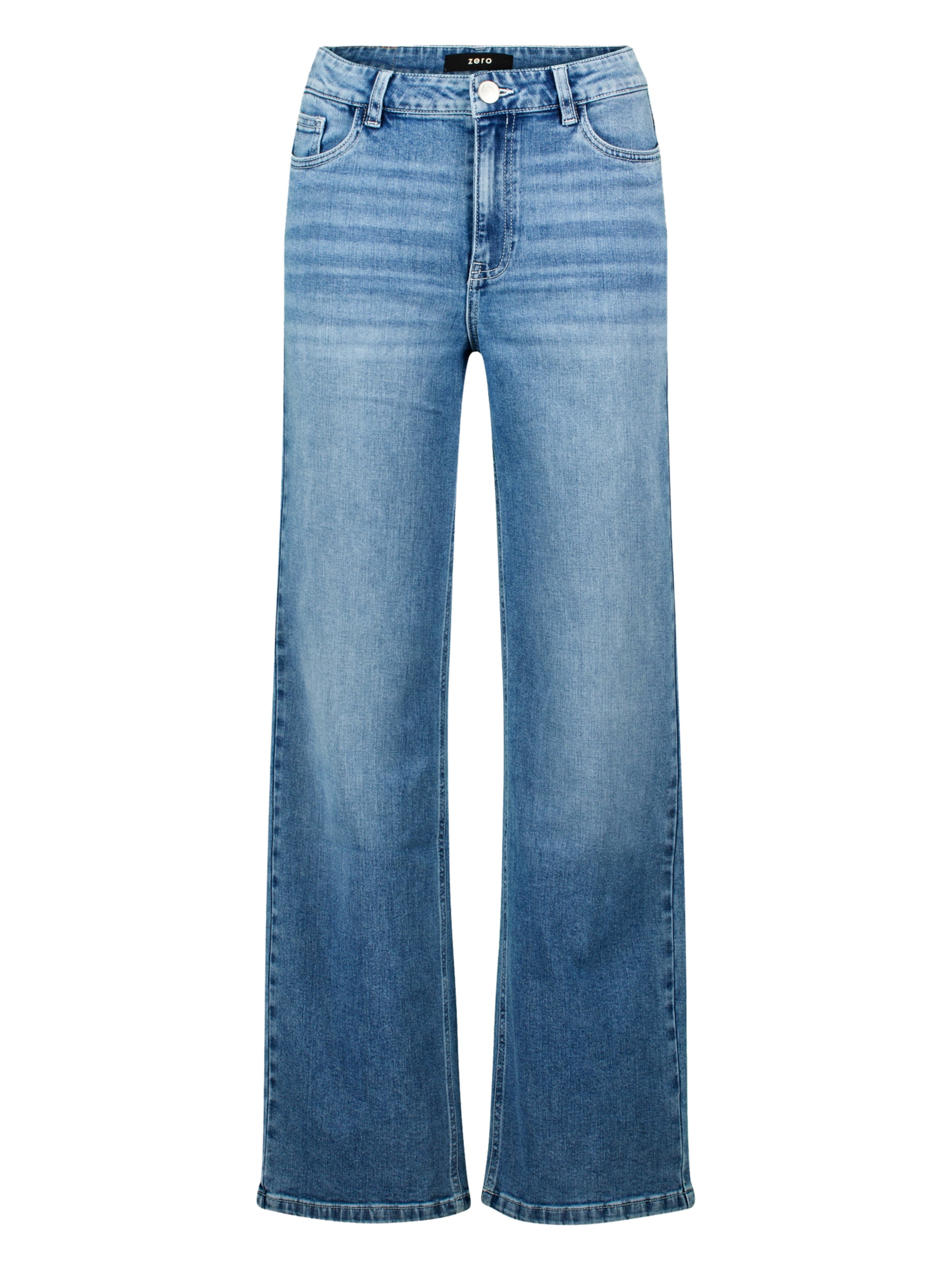 zero Wide leg Jeans 'Witney' in Blauw: voorkant