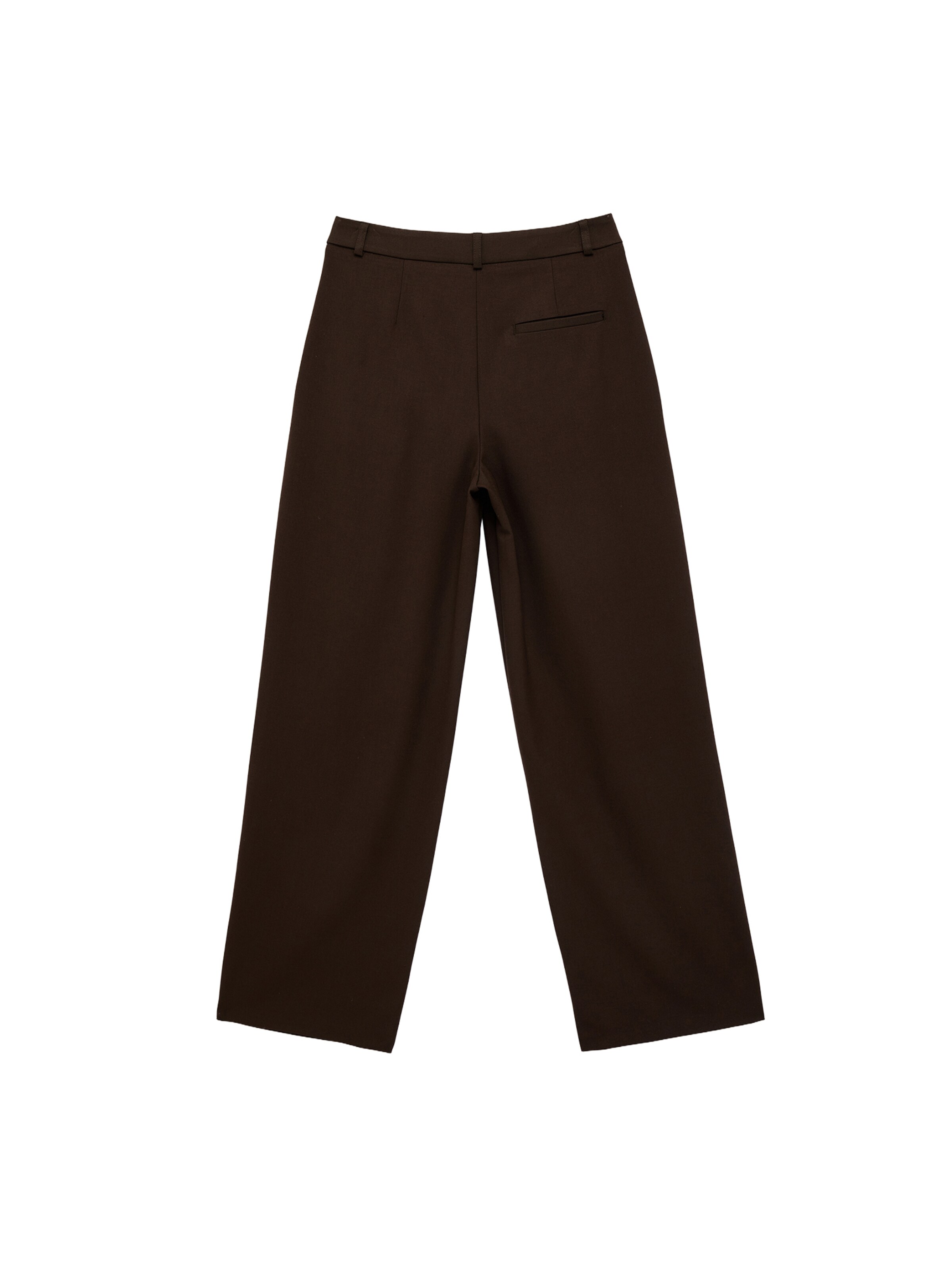 Koton Wide leg Pleat-front trousers in Brown