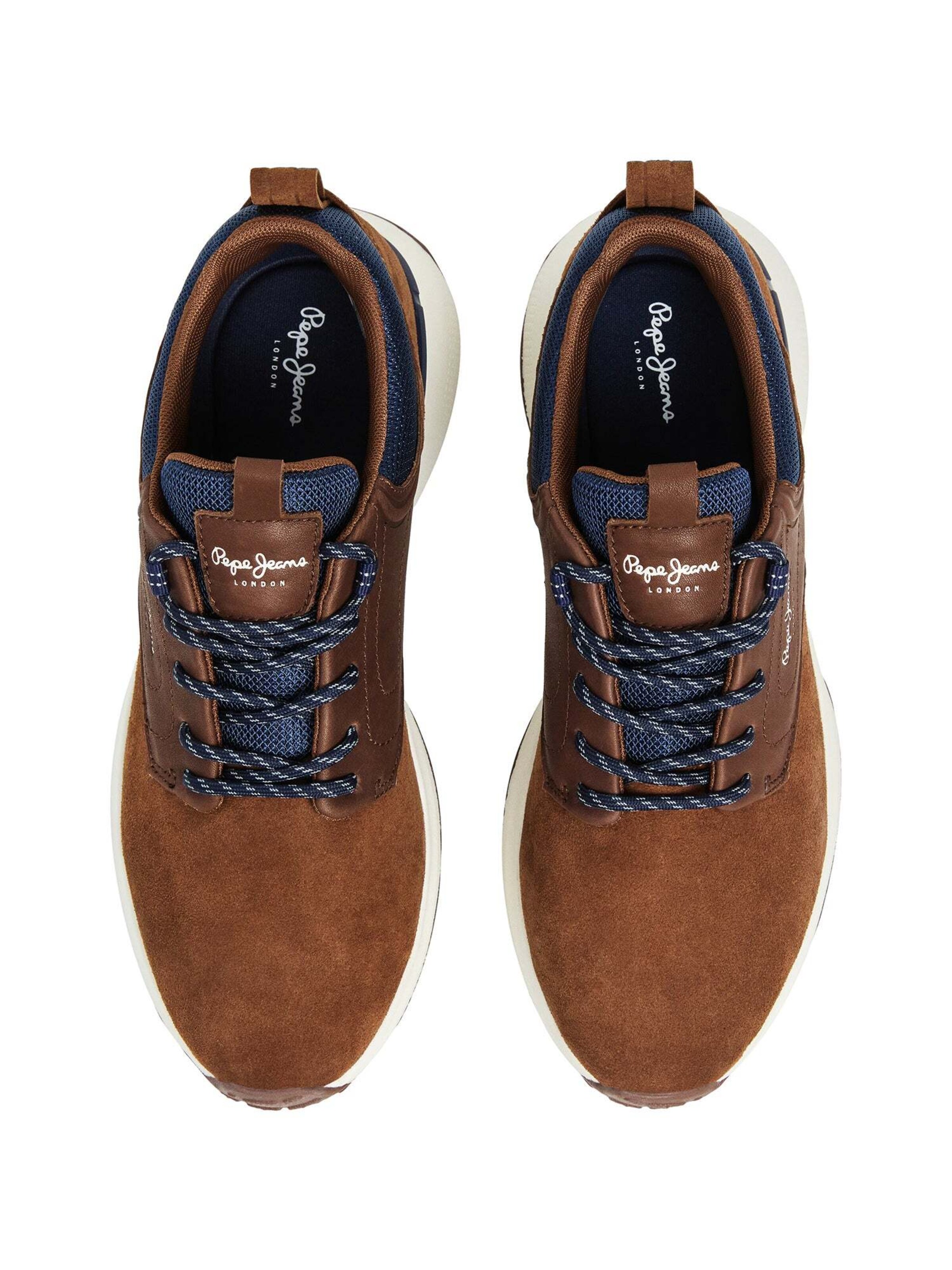 Pepe Jeans Sneakers laag 'Bampton Street' in Bruin