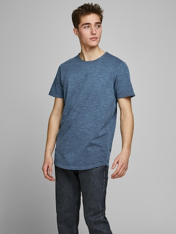 JACK & JONES Regular fit Póló 'Asher' - kék: elől