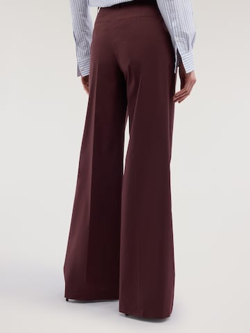 Wide leg Pantaloni di Trussardi in rosso