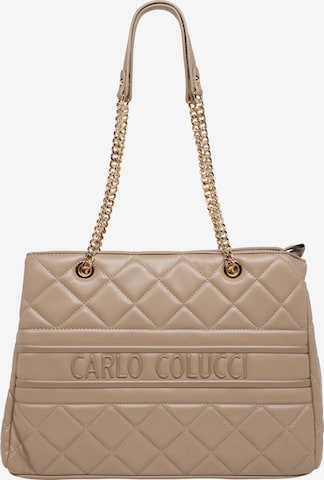Carlo Colucci Shopper 'Falzin' in Beige: front