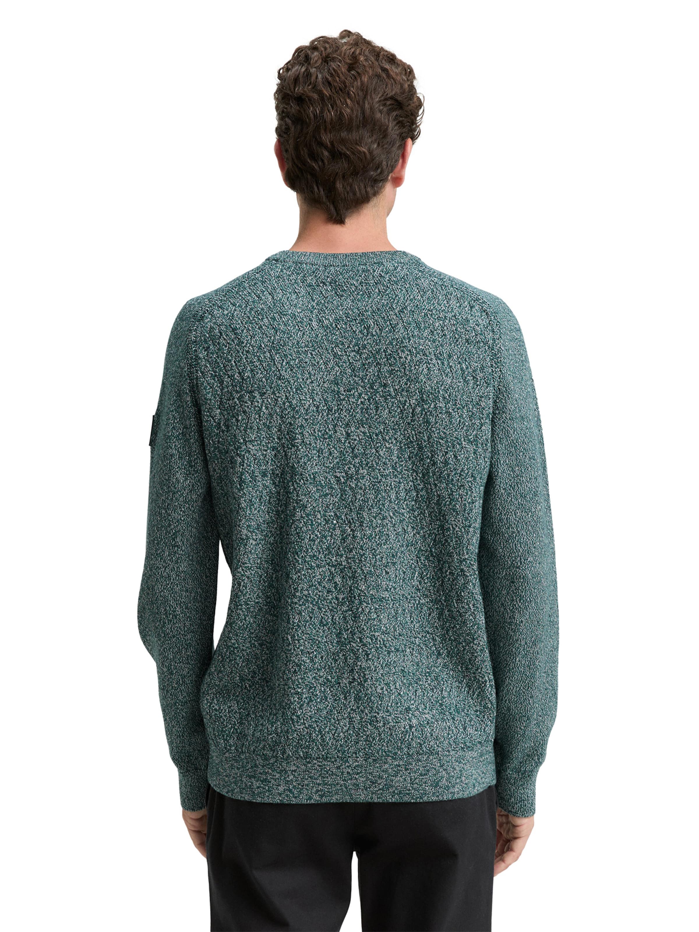 TOM TAILOR Sweater in Green