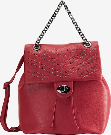 faina Backpack in Red: front