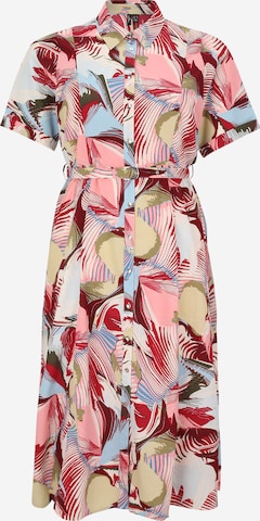 Robe-chemise 'VMCRUBY' Vero Moda Curve en rouge : devant
