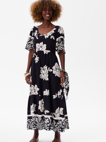 Blue Shadow Dress in Black