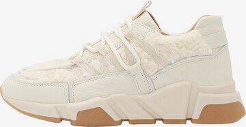 Baskets basses 'LOS ANGELES teddy' DWRS en beige : devant