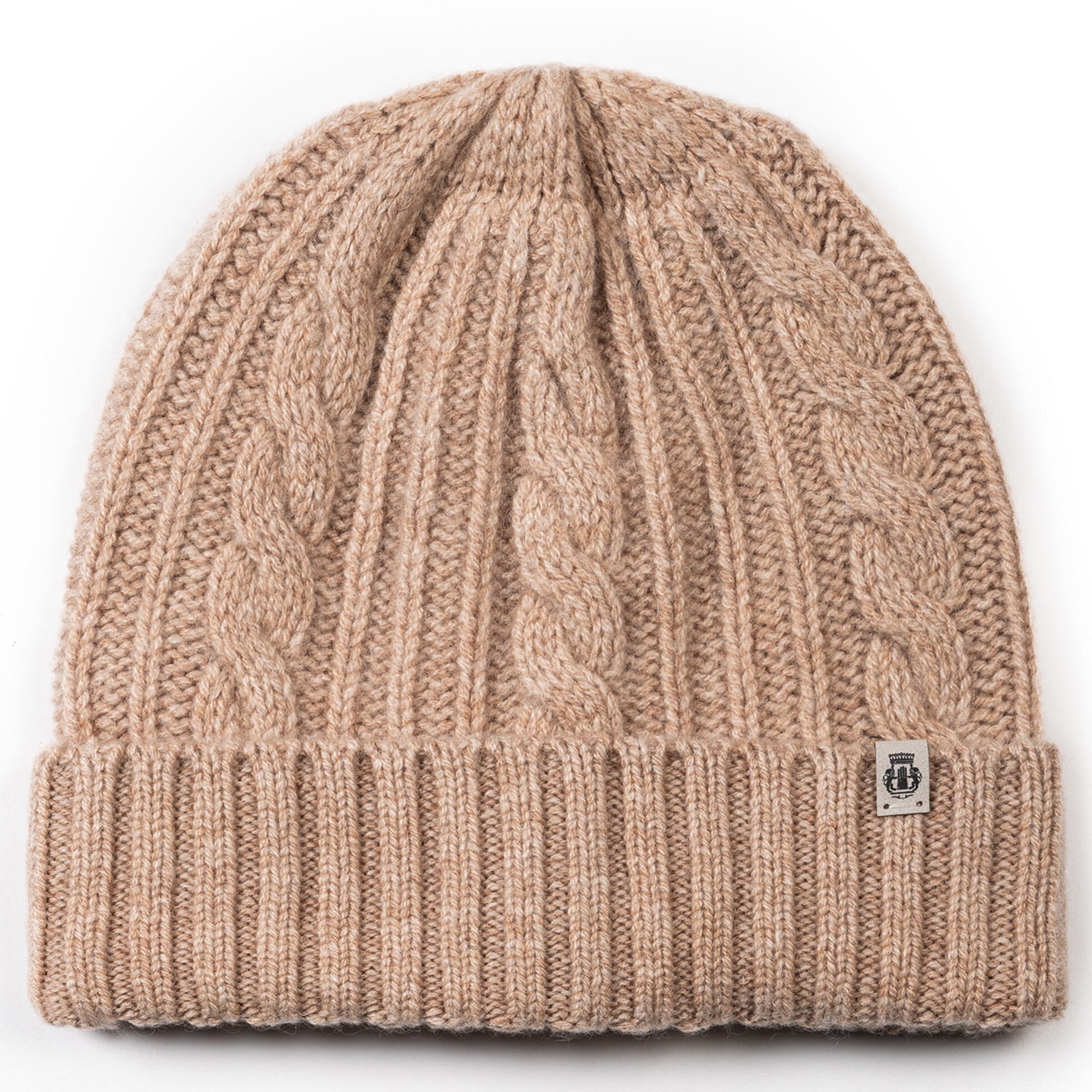 Roeckl Beanie 'CABLED CHARM' in Beige: front