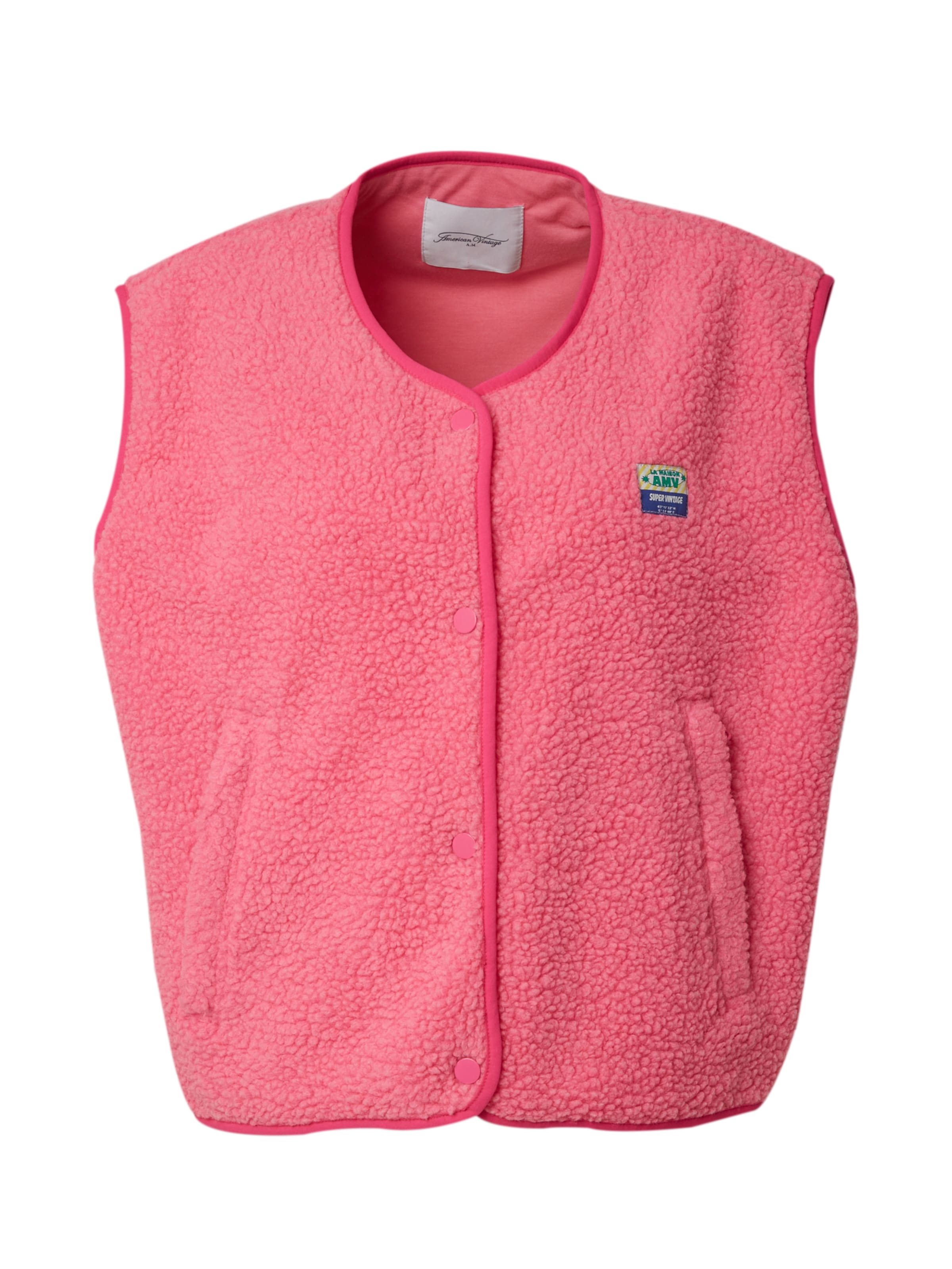 AMERICAN VINTAGE Vest 'Hoktown' i pink: forside