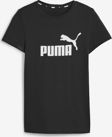 PUMA T-Shirt 'Essentials' in Schwarz: predná strana