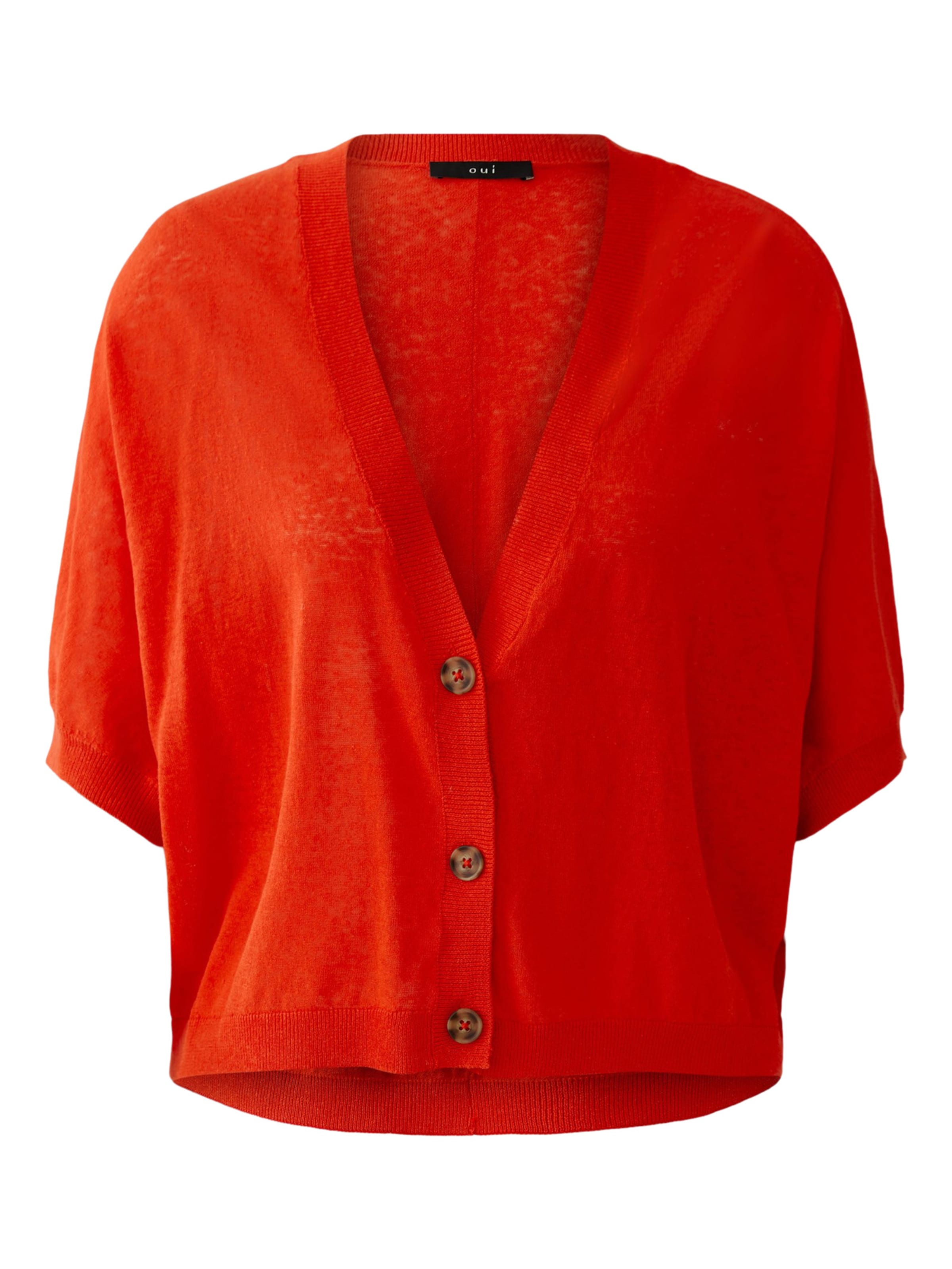 OUI Strickjacke in Rot: Vorderseite