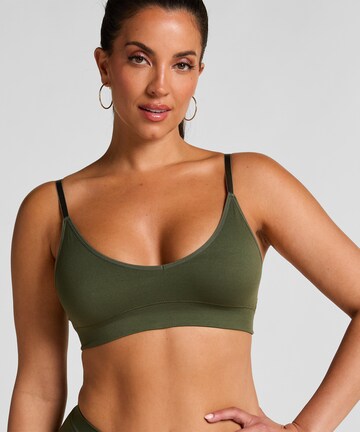 Hunkemöller Triangel BH in Groen: voorkant