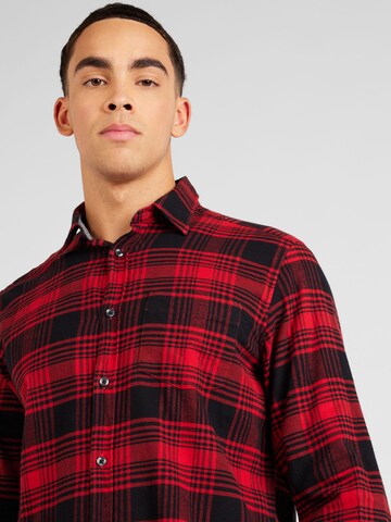 s.Oliver Regular fit Button Up Shirt in Red
