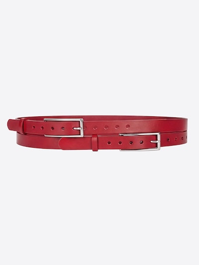Haute Cuir Gürtel 'Double Buckle Belt'‌‌‌ in rot, Produktansicht