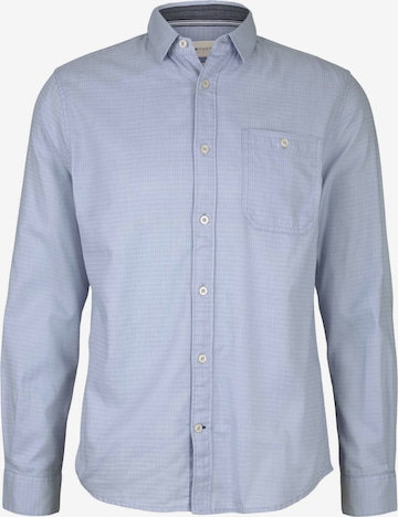 TOM TAILOR Button Up Shirt in Blue: front