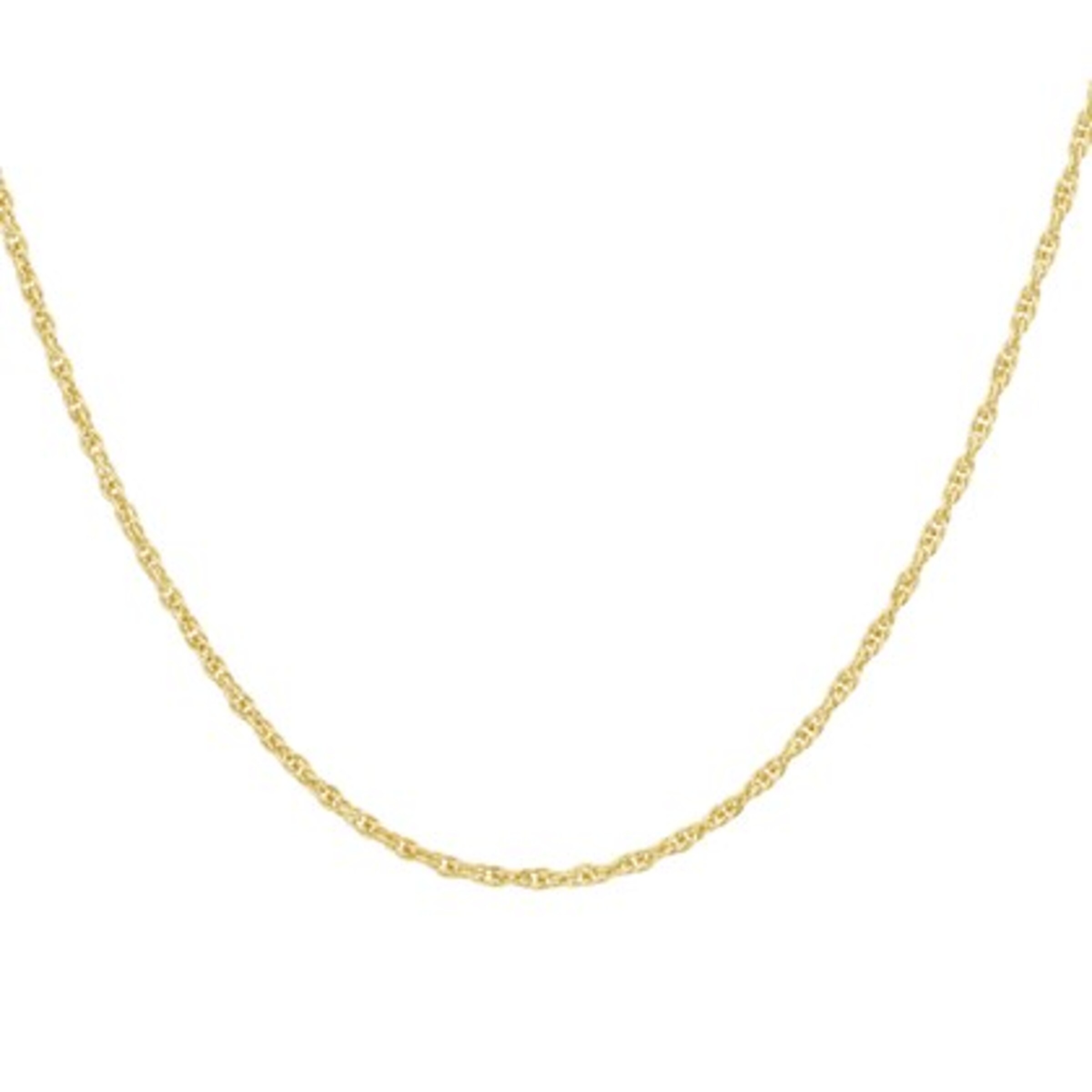 Lucardi Ketting 'Klassisch' in Goud: voorkant