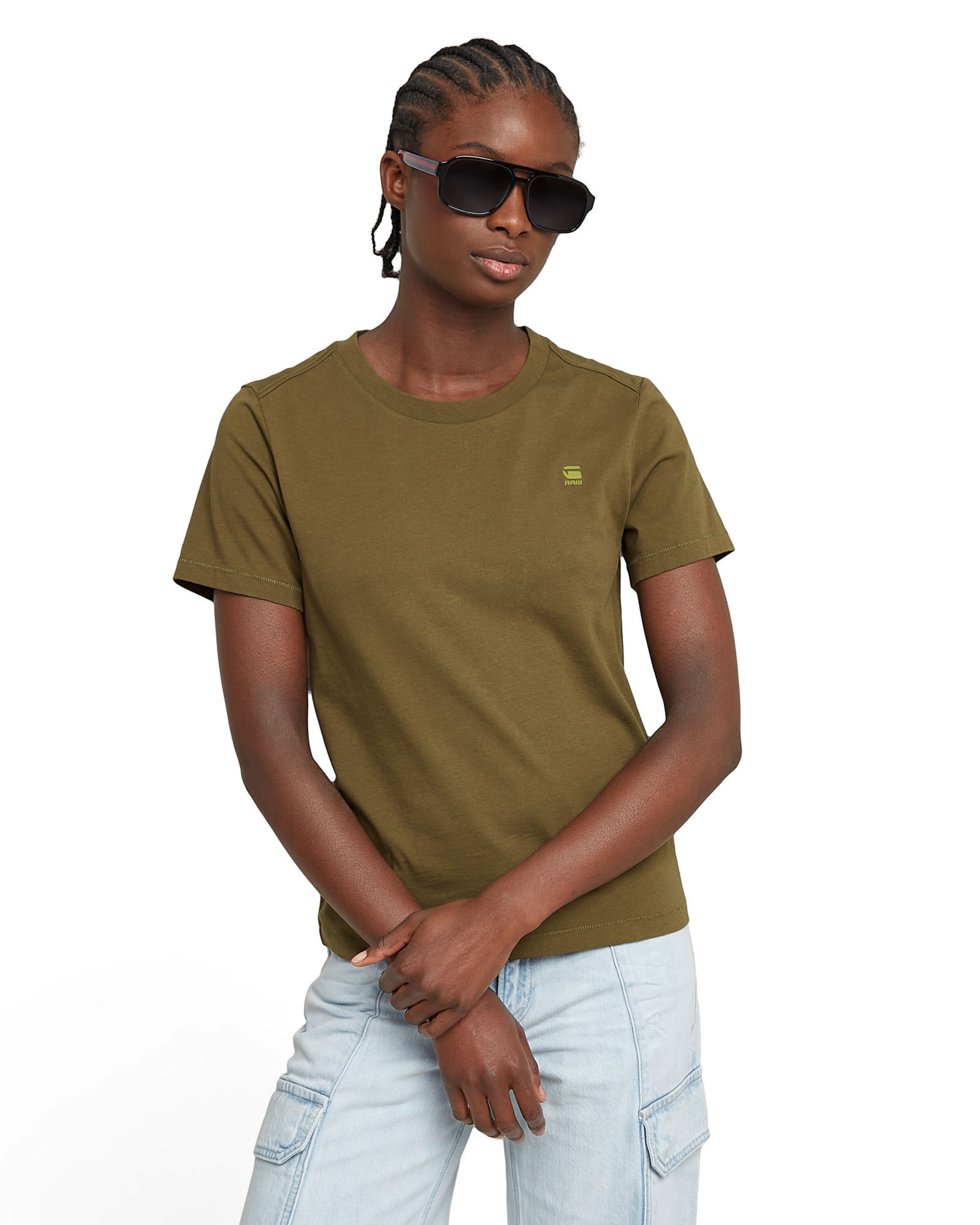 G-STAR Shirt 'Nifous' in Groen: voorkant