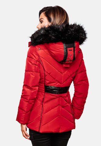 MARIKOO Winter Jacket 'Vanilla' in Red