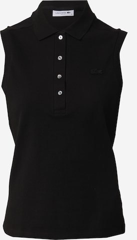 Top di LACOSTE in nero: frontale