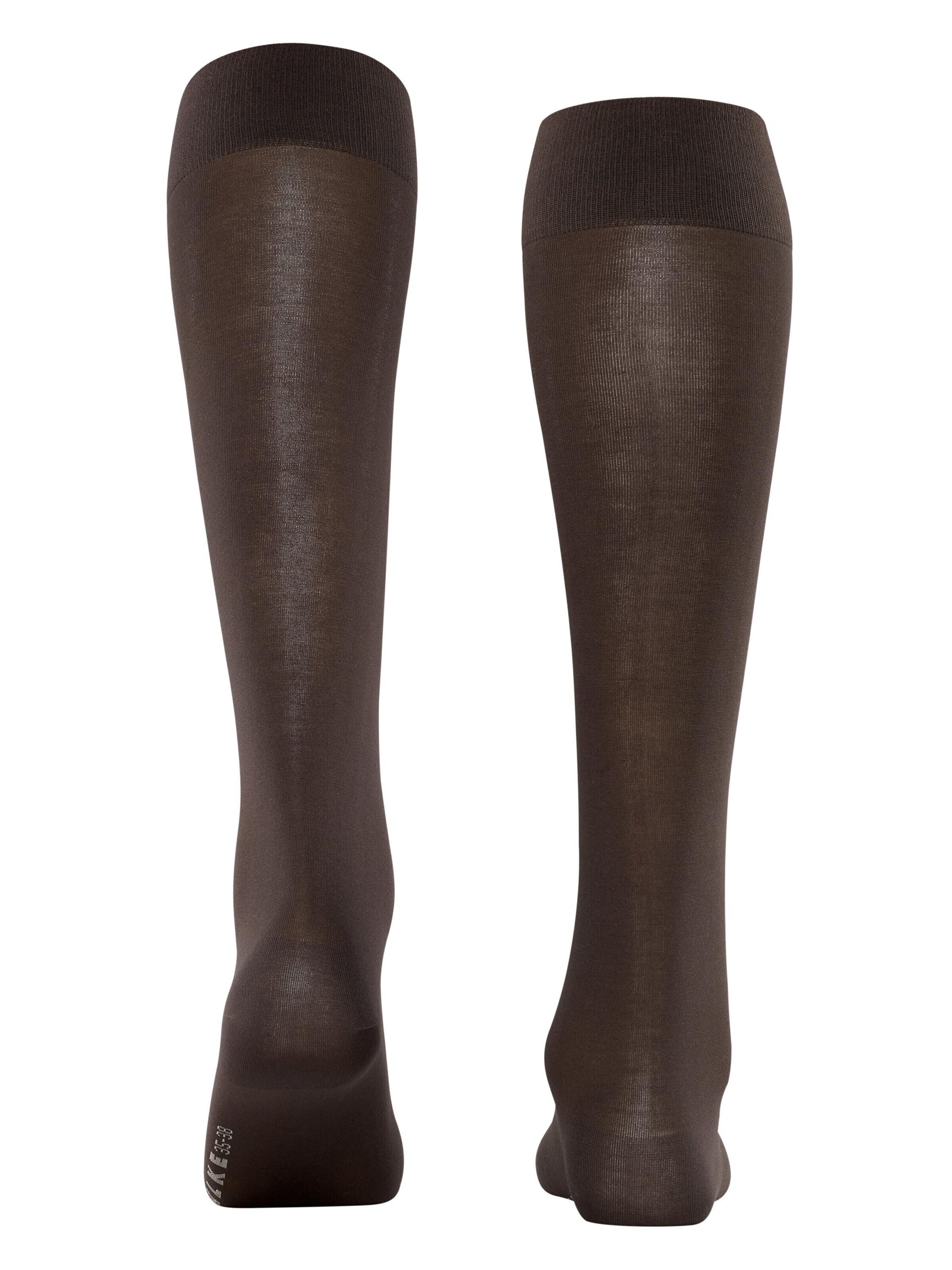 FALKE Knee High Socks 'Cotton Touch' in Brown