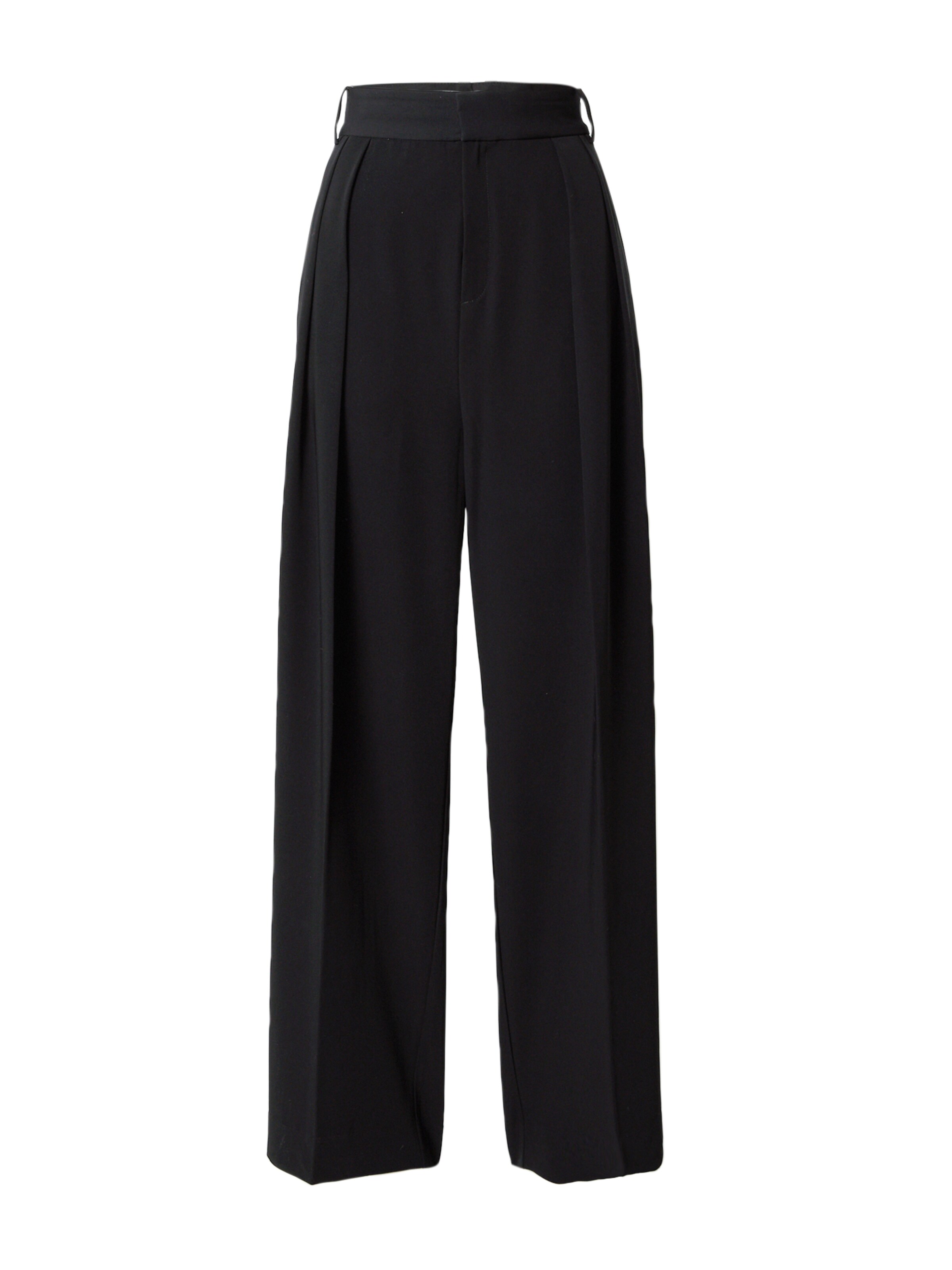 InWear Wide leg Pleat-front trousers 'Natalya' in Black: front