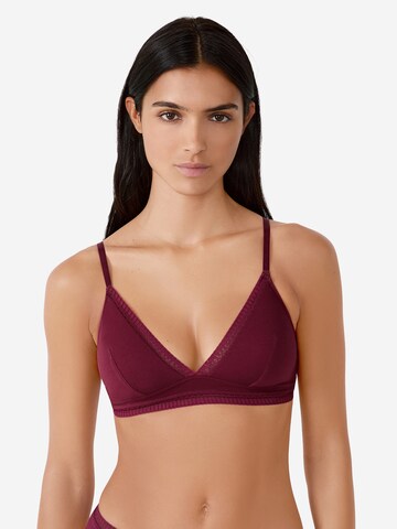 Triangolo Reggiseno 'Happily We Care' di ETAM in rosso: frontale