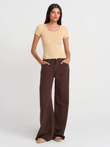 Chemisier 'Blusen' Dilvin en beige