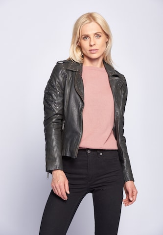 Veste mi-saison 'Titana' Maze en noir : devant