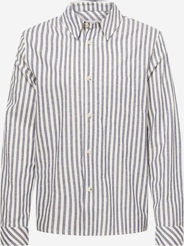 Rotholz Regular fit Button Up Shirt in Blue: front