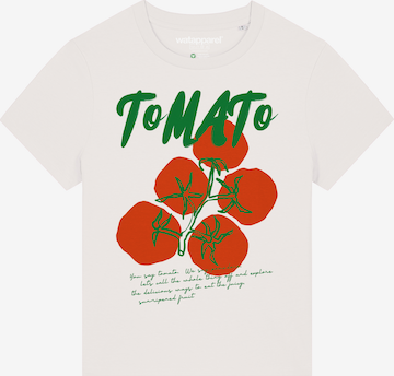 T-shirt 'Tomato' Watapparel en blanc : devant