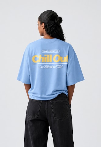 On Vacation Shirt 'Chill Out' in Blue