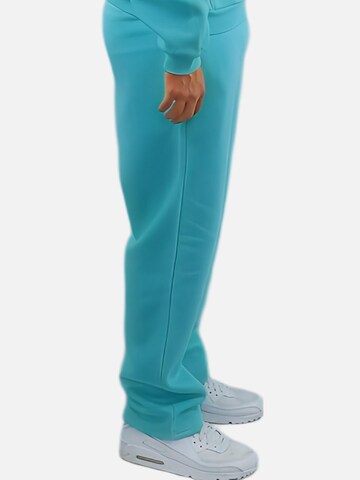 HEFTYKA Loosefit Sporthose 'OPEN' in Blau