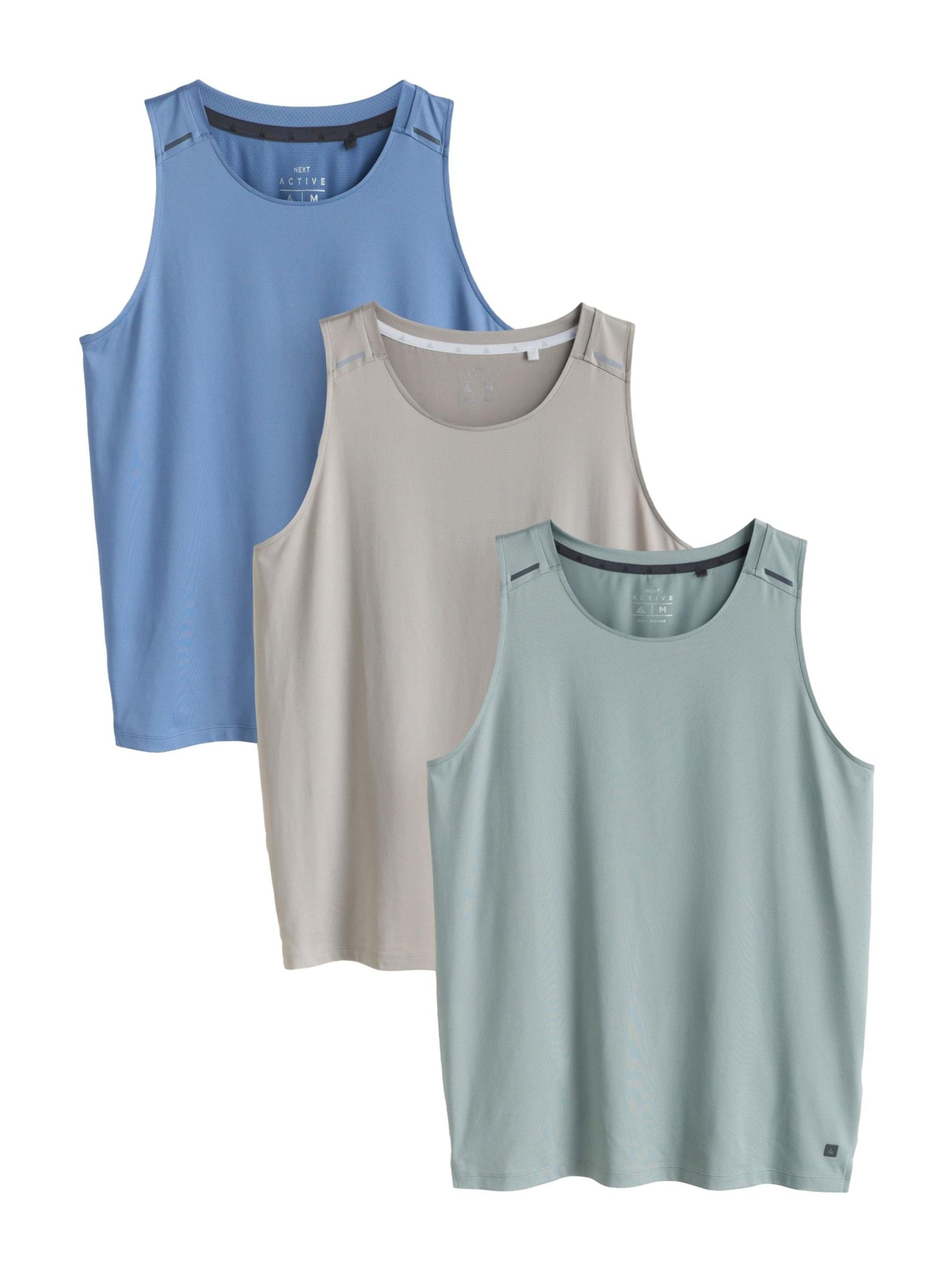 T-Shirt fonctionnel Next en bleu : devant