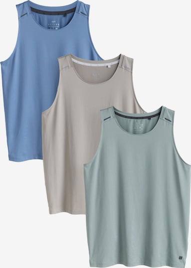 Next T-Shirt fonctionnel en XS en saphir / taupe / vert pastel, Vue avec produit