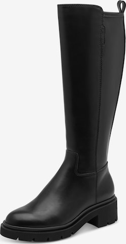 Bottes Tamaris en noir : devant