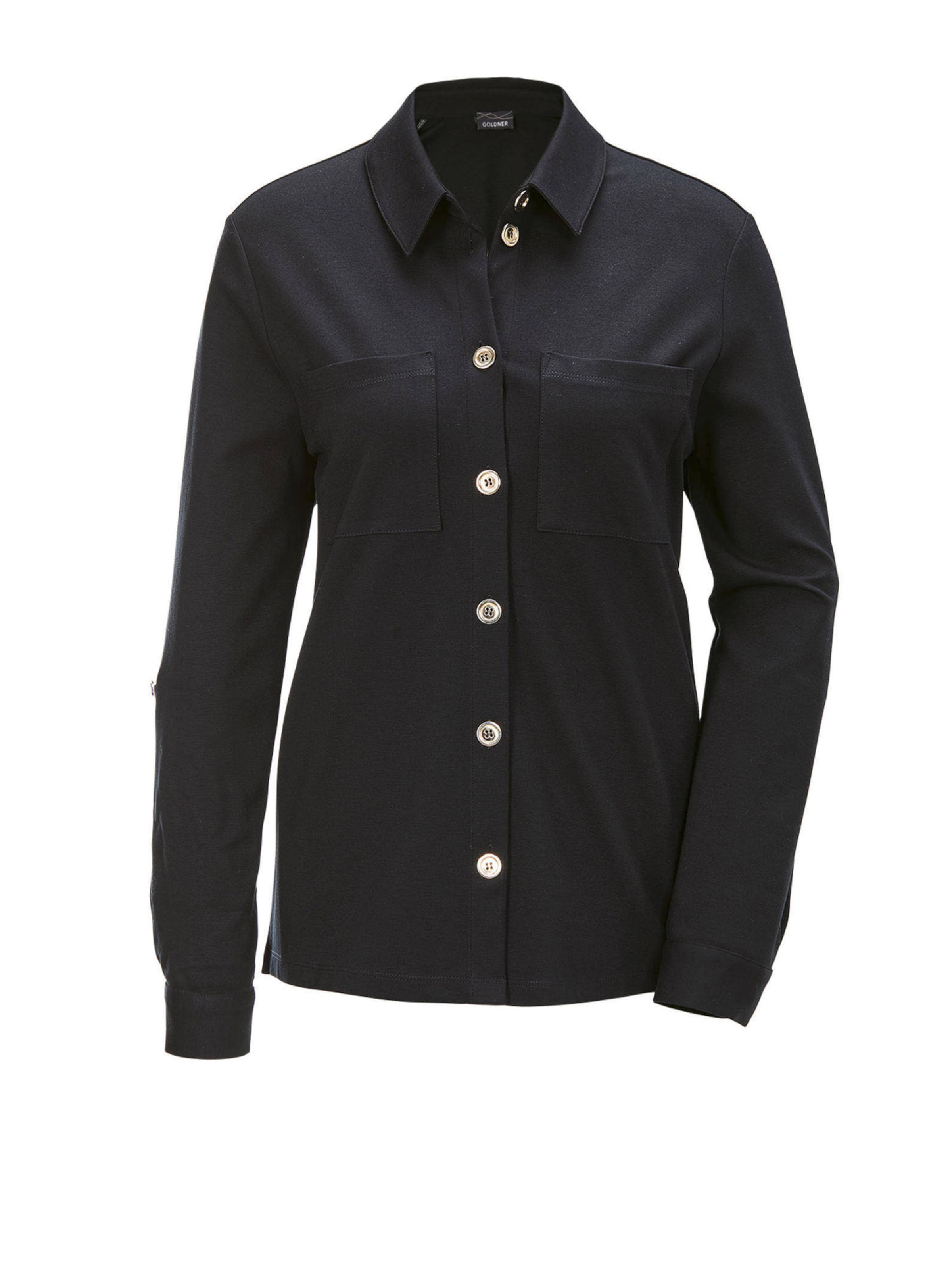 Goldner Tussenjas in Zwart: voorkant