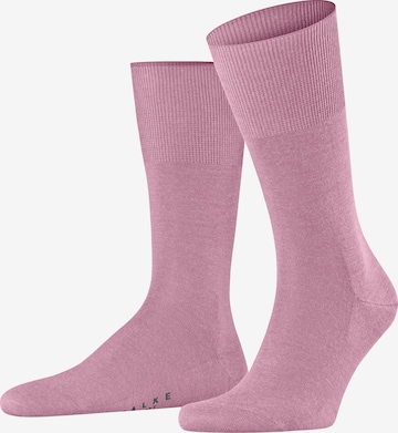 Chaussettes 'Airport' FALKE en rose : devant
