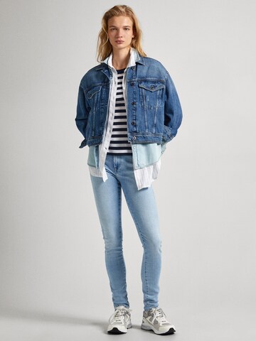 Pepe Jeans Skinny Džíny – modrá