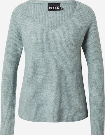 PIECES Sweater 'Ellen' in Blue: front