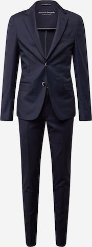 Bruun & Stengade Regular Kostym i blå: framsida