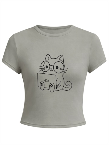 GORHEY Shirt in Grijs: voorkant