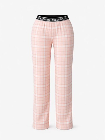 Pantaloncini da pigiama 'Leafletic Women’s Night Wear Long Pajama' di LEAFLETIC in rosa: frontale