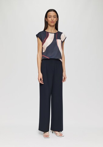 s.Oliver BLACK LABEL Wide leg Pantalon in Blauw