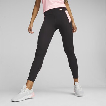 PUMA Skinny Workout Pants 'Train All Day' in Black: front