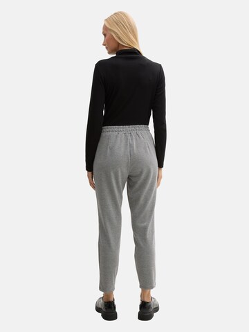 TOM TAILOR Tapered Broek in Zwart